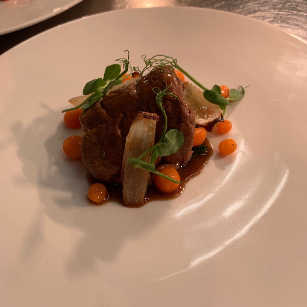 Stunning braised featherblade of beef being served <a href="/DineatOrigins/">Origins Restaurant</a> @ShrewsColGroup book now in bio link #braised #furturechefs #flavour