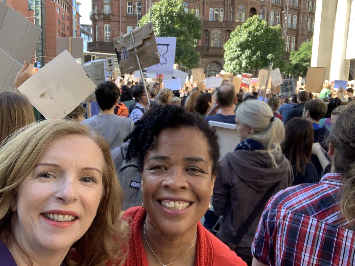CMBoggiano's tweet photo. It is great to be here at the #youthstrike #climatestrike and listening to @MayorofGM being grilled by young people on the stage!  Loving the #OurPass. Thanks Andy! https://t.co/Dubp9iZwTD