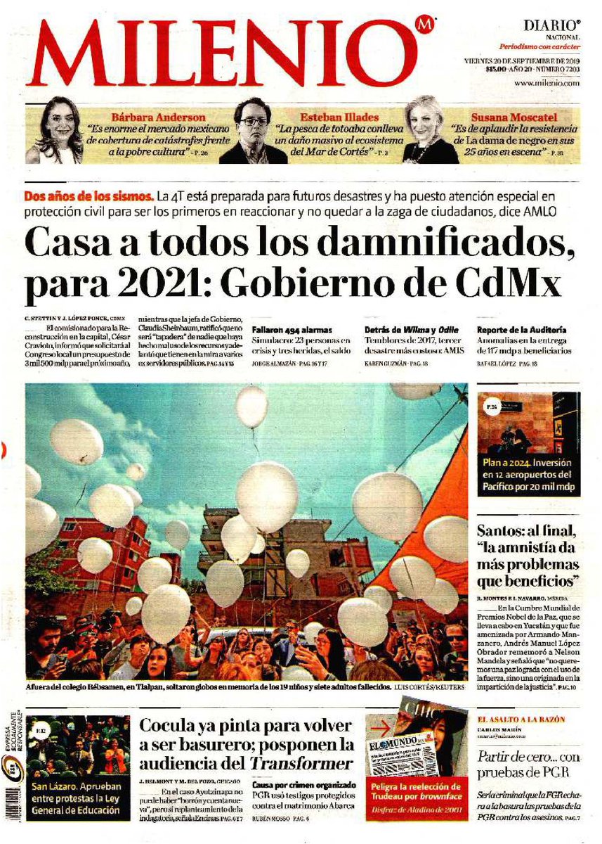 #Las8Columnas #Milenio: Casa a todos los damnificados, para 2021: Gobierno de CdMx