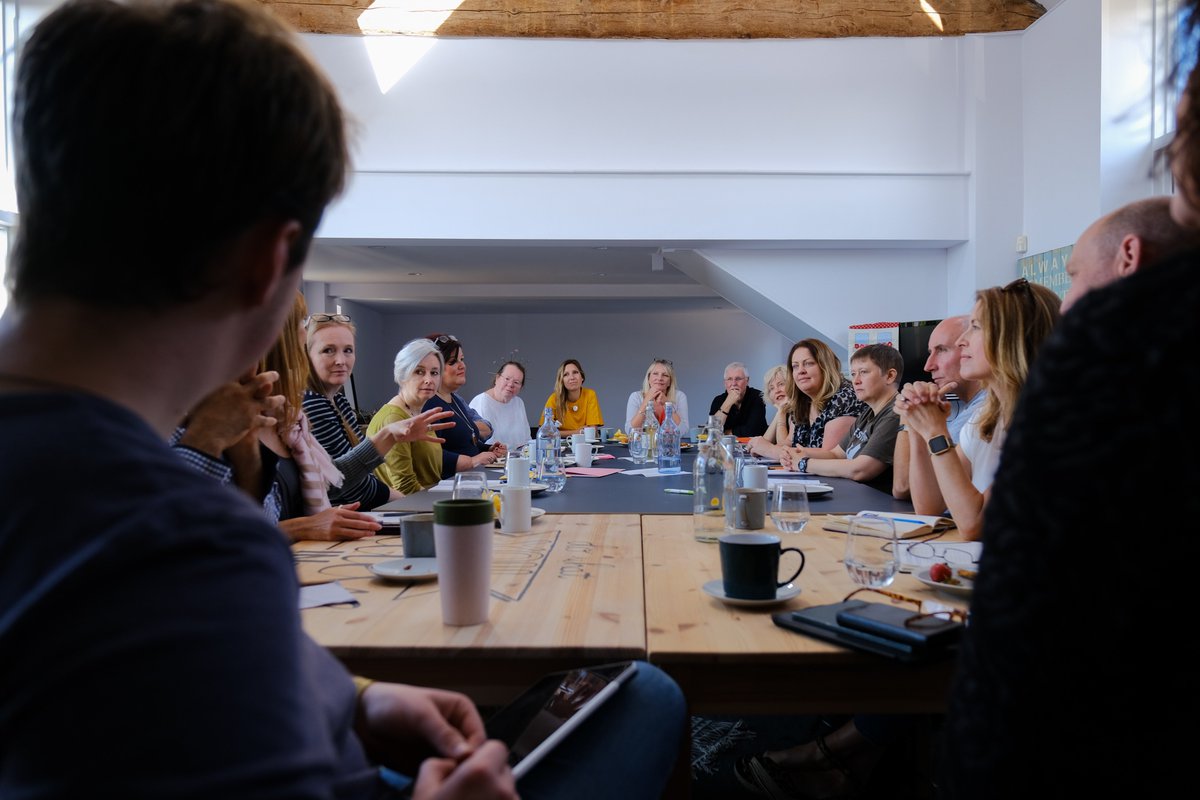 An absolutely fantastic turnout to <a href="/charliebudd/">Charlie Budd</a>'s #CreativeCakestorm in the CoWork this morning! Lot's very interesting conversations and some very tasty cakes🧁