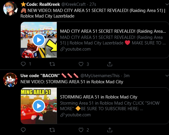 Kreekcraft On Twitter New Video Mad City Area 51 Secret