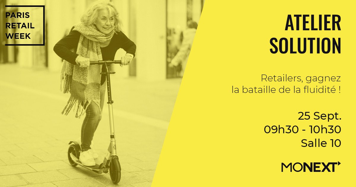 [#AtelierSolution] Un seul enjeu, la #Fluidité ! <a href="/minutpass/">Minut'Pass</a>, IKEA Group, <a href="/webotit/">WEBOTIT</a> et Banque Edel partageront avec nous leurs bonnes pratiques en la matière : éradication des temps faibles, virtualisation etc. Rendez-vous en salle 10 !
#Omnicanal  #ParisRetailWeek