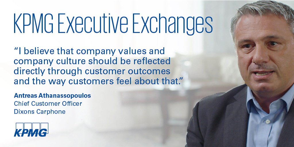 CraigEWright's tweet image. How important is culture and values in shaping good customer
service? Antreas Athanassopoulos, Chief Customer Officer of Dixons explains bit.ly/AntreasAthanas…   #KPMGExecutiveExchanges
#customerexperience #CEEreport
