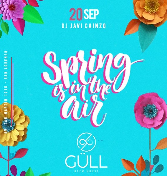 BrewGull's tweet photo. Viernes #Güll brew house. #Volvimos SPRING IS IN THE AIR Celebramos la llegada de la primavera tragos tropicales y mucho cotillón de regalo! Somos la única cervecería de la zona que es boliche. Ingreso por lista de invitados hasta las 2.30 am #SINCARGO #Güll #Güllers https://t.co/ylNKmXbunw
