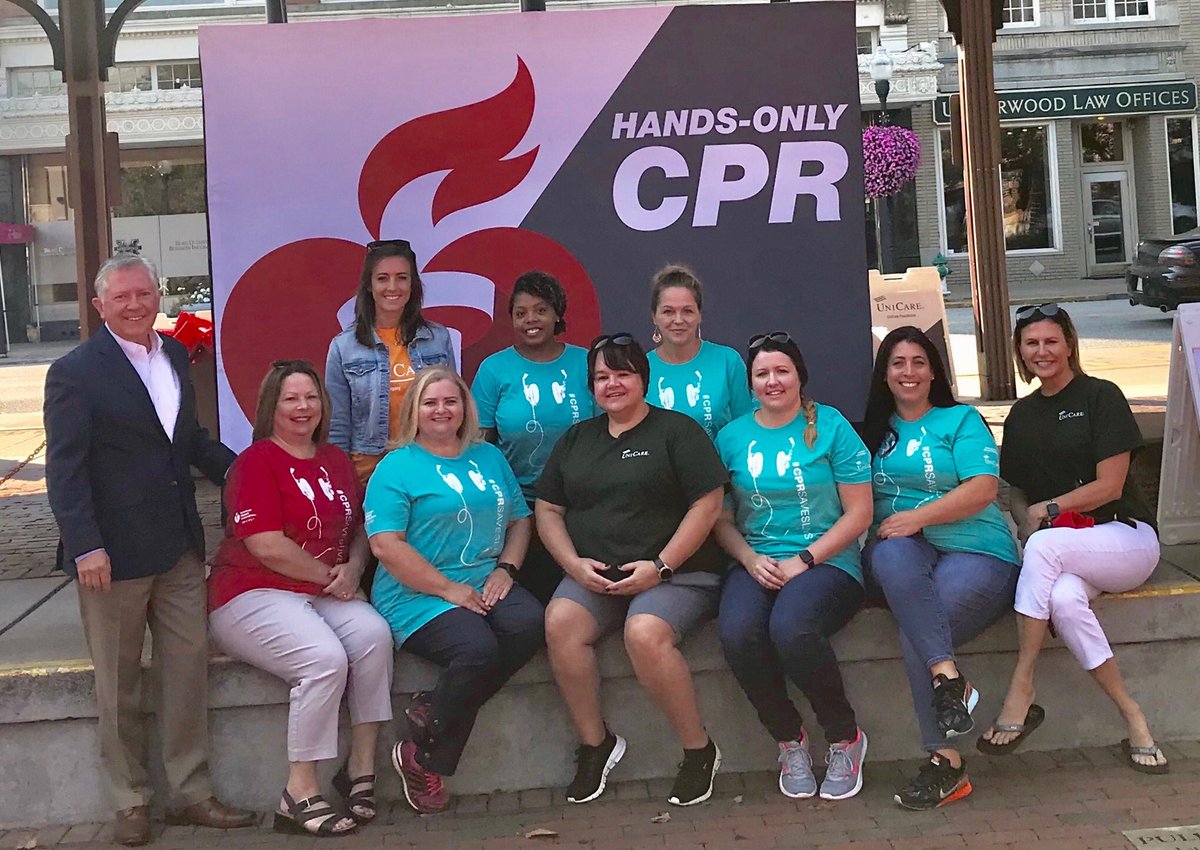 Learn hands-only CPR <a href="/PullmanSquare/">Pullman Square</a> <a href="/Unicare/">Unicare SA</a> <a href="/AHA_WV/">West Virginia AHA</a>