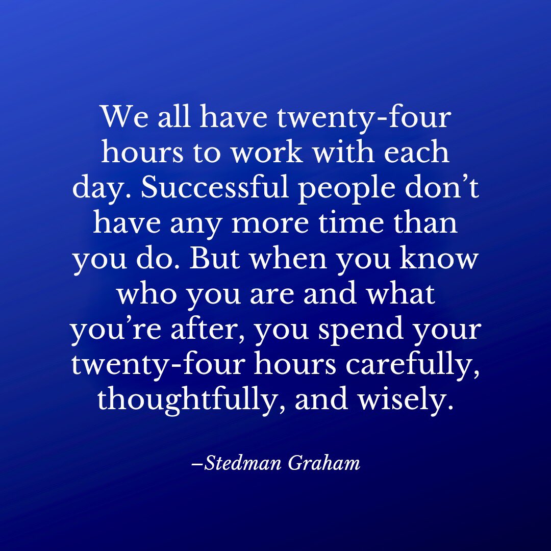 Successful people spend their time carefully, thoughtfully, and wisely. #IdentityLeadership #FridayMotivation