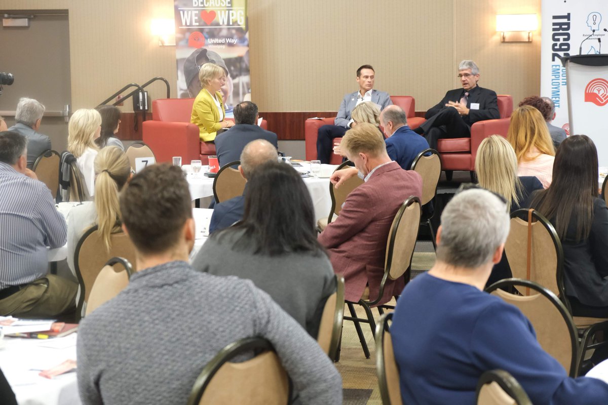 WinnipegPRC's tweet image. New businesses join the conversation to join #CTA92. "This little book (TRC Calls to Action) is medicine" - @rymoran,  Director - @NCTR_UM @UnitedWayWpg