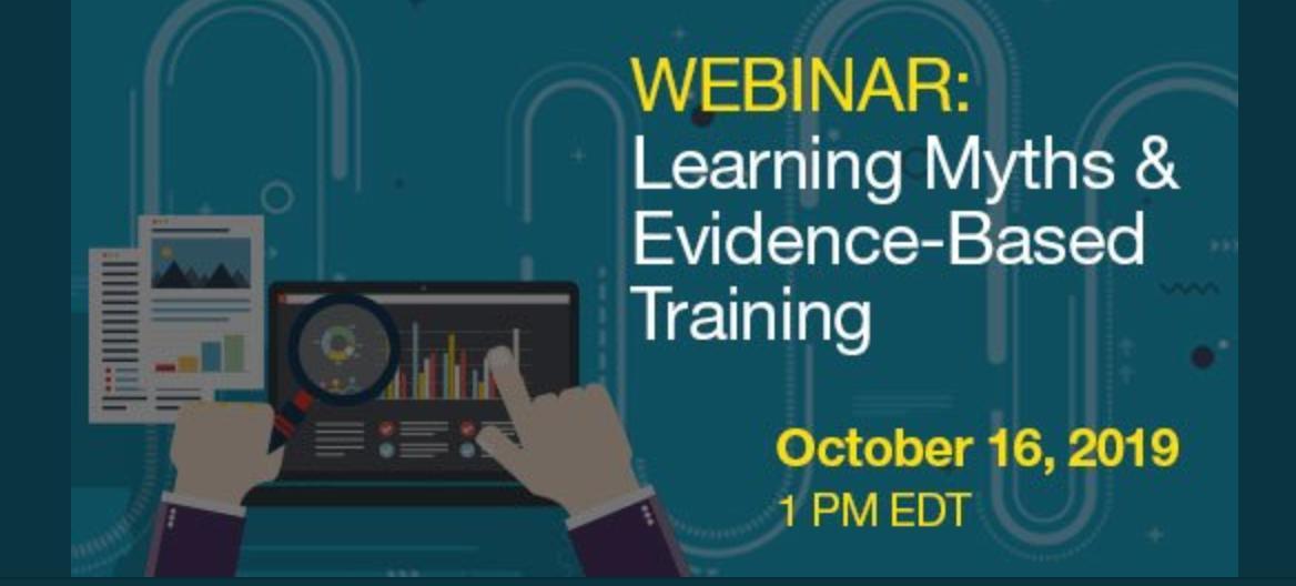 VS_Industrial's tweet image. Are you relying on #LearningMyths in your training (that aren&apos;t helping and/or are reducing your training effectiveness)? Would you like to learn some evidence-based training practices instead? This free webinar may be the intro you need. bit.ly/2kGNdak