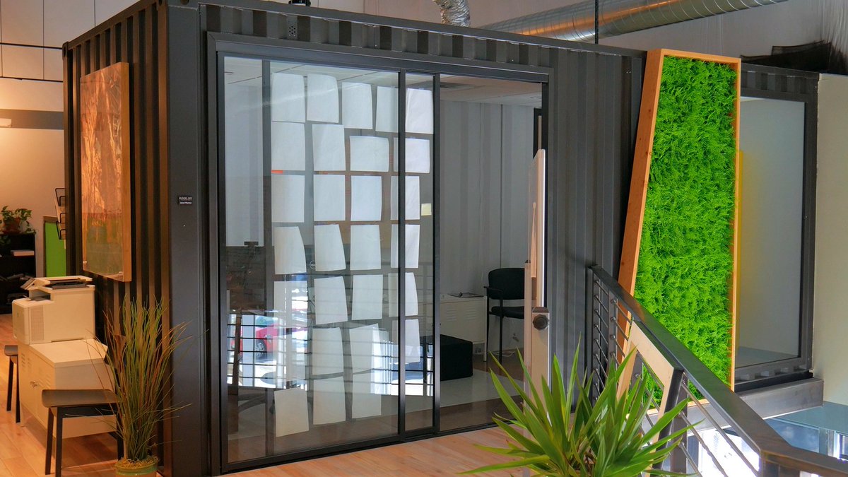 ContainerMastrs's tweet image. Beautiful Container Office space at Eldorado Climbing - container fabrication and install work by RoxBox Containers.  #containermasterstv