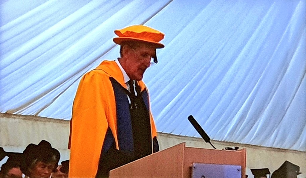 Inspiring address at today's <a href="/HarperAdamsUni/">Harper Adams University</a> graduation ceremony by <a href="/DavidFursdon/">David Fursdon</a>. Urging graduates to be ready to take a certain risk, even in turbulent times, he also reflects it's more important than ever to recall 'there are views other than your own that have merit.' #Harper