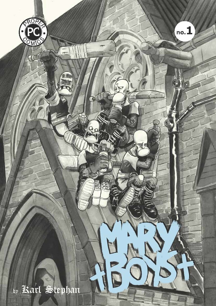 maryboys1's tweet photo. Four teenage Knights Templar at the fag-end of the 20th Century, bringing in salvation the hard way. Help bring these comics to print: https://t.co/VcwNgMIjkO #teamcomics #crowdfundingcomics #indiegogo #cgphase2 https://t.co/VH1XrAYl1r