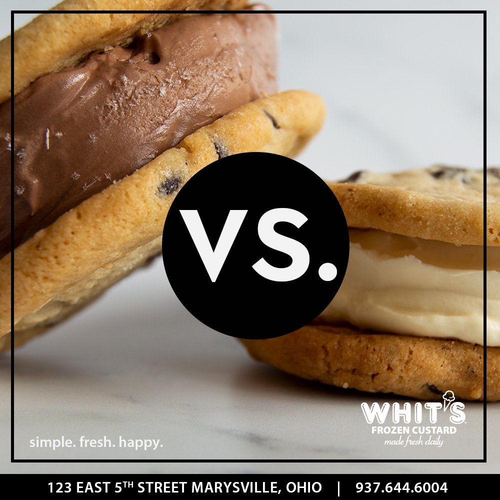 We all love Whitties but which is your favorite? Chocolate or Vanilla? Or maybe something else..... Let us know in the comments! #chocolatevsvanilla #whitties #whitsfrozencustard