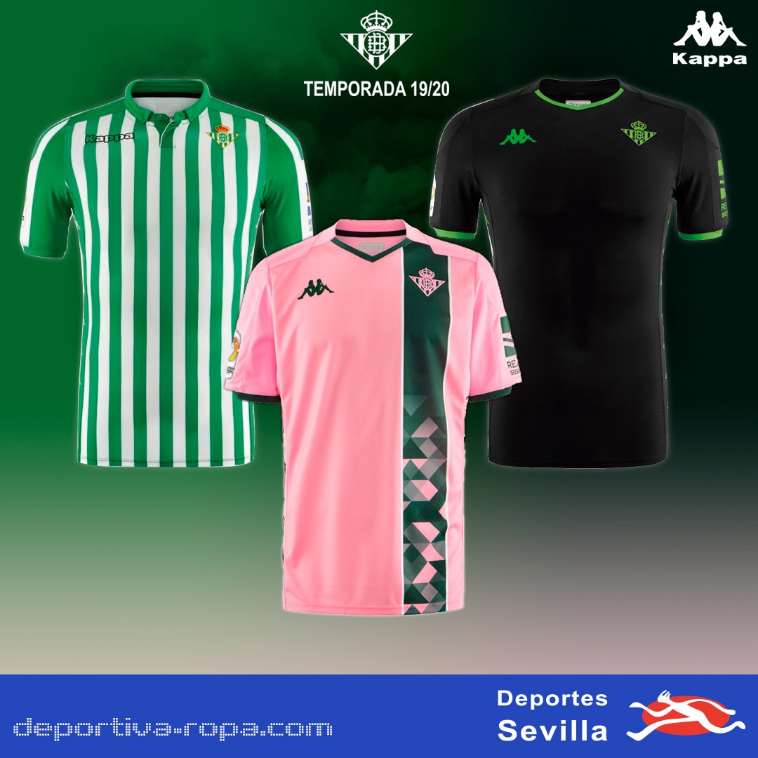 Deportes Sevilla on Twitter: "💚1º, 🖤2º y 💗3º Camiseta Oficial del Real Betis Balompié 2019/2020. Kappa. En Deportes Sevilla. @betisfans__ @realbetisbalompie @sergiocanalesoficial @laliga @borjaiglesias9 #betis #futbol #realbetisbalompie ...