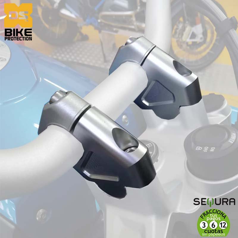 🆕 You want to improve the handlebar position of your #MOTO 🏍️ #ROX #DSBIKEPROTECTION

➡️ dsbikeprotection.com/en/rox-speed-f…
.
✅ Lifetime warranty
✅ Black anodized - silver
✅ For 28-32mm handlebars
✅ Includes everything necessary for assembly.