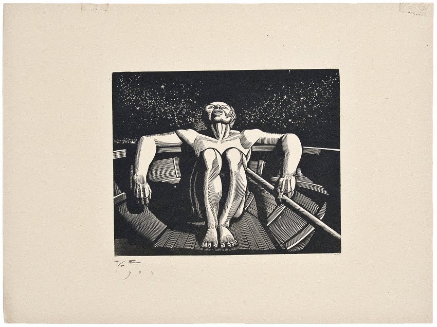 UWMArtHistory's tweet photo. "Drifter" (1931), Rockwell Kent from the #UWMArtCollection is #nowondisplay in the Emile H. Mathis Art Gallery, as part of our fall #exhibition:
Water + Work https://t.co/We69O8Y5QW