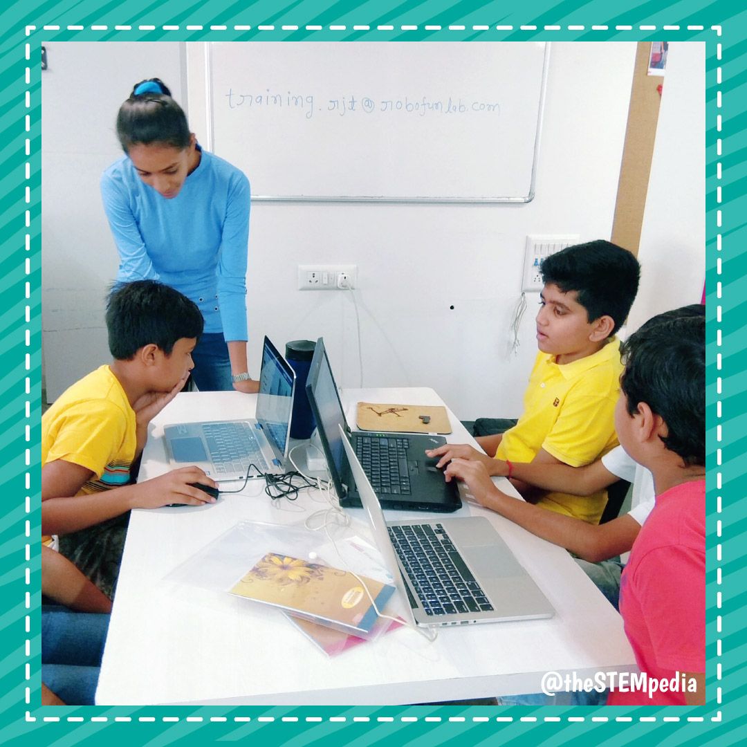 theSTEMpedia's tweet photo. When coding meets fun! Children at Robofun Lab Rajkot got the opportunity to their coding skills by participating in #codeavour2019!
Participate NOW and stand a chance to win exciting prizes worth $2500.
Register NOW:
https://t.co/xC8rje9iKu
#codeavour #PictoBlox #theSTEMpedia https://t.co/Cl563YRq7D
