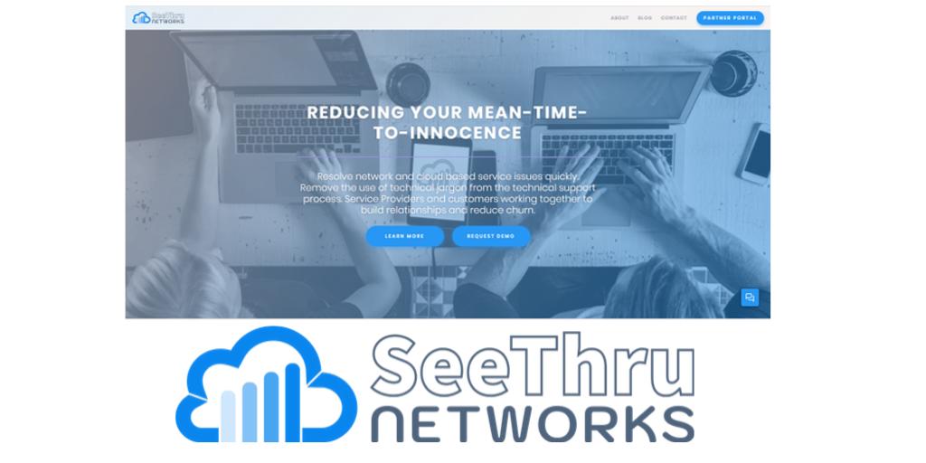 SeeThruNetworks's tweet photo. our new website is up, live and looking (we think) very cool. Thanks to our own @tamlve for the excellent design work. #SmallBusiness #TechSupport #startup https://t.co/qgmoj0imp0 https://t.co/zNUdApeQy0