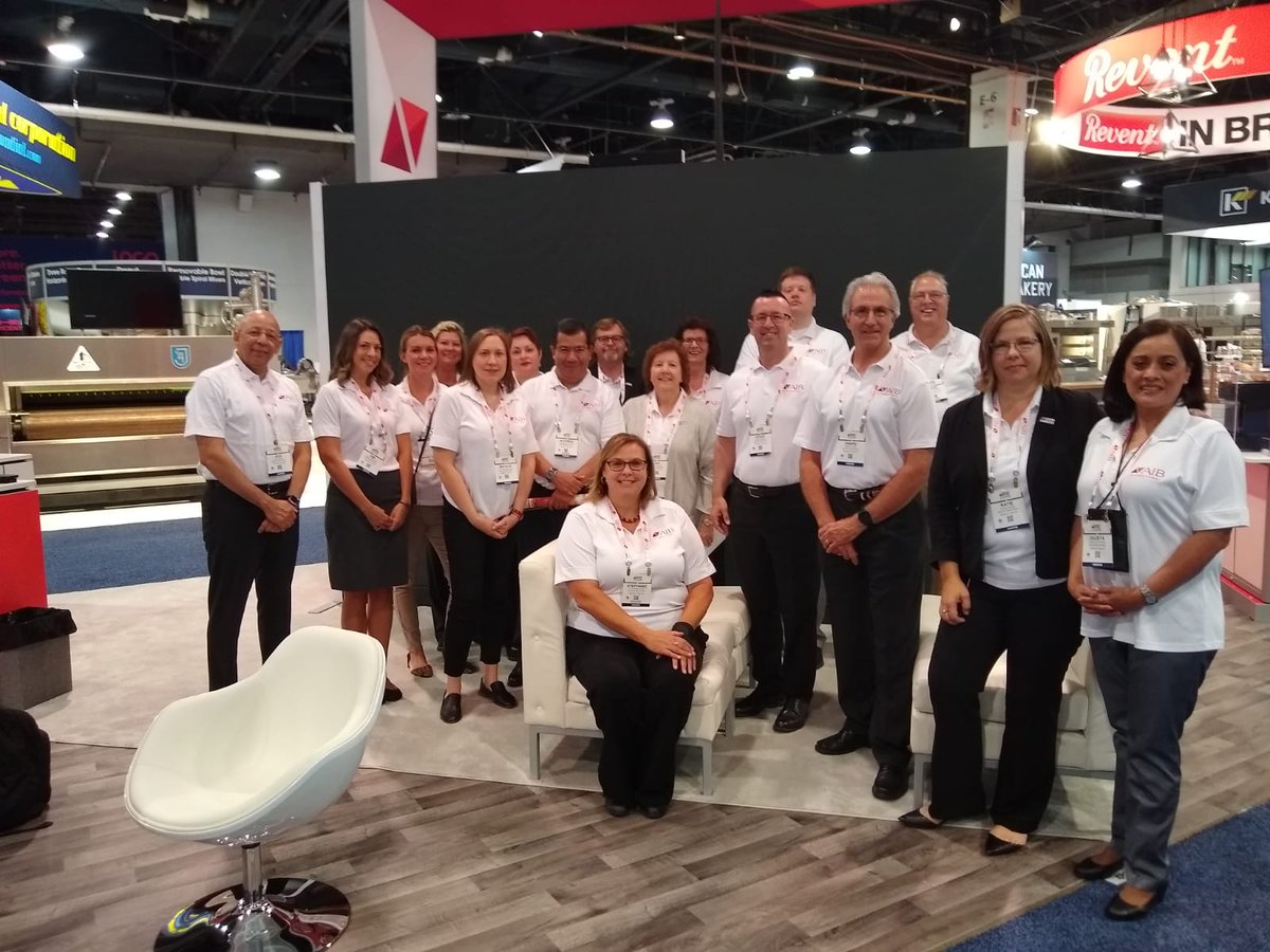 AIBIntl's tweet photo. It’s without a doubt, the AIB International presence at #IBIE2019 was a tremendous success. Our team enjoyed meeting with clients and industry partners at the largest baking exposition in the Northern Hemisphere. We can’t wait for #IBIE2022
https://t.co/YUO0tijVOL https://t.co/fo2hh1DxHB