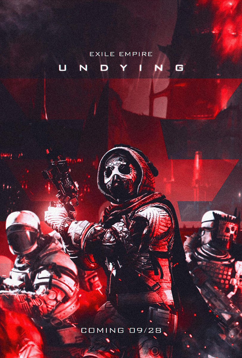 ExiIeEmpire's tweet image. 'UNDYING' - A DESTINY 2 TEAMTAGE // 28/09/19

Edited by @waltsvisuals, @kaiumu_ &amp;amp; @magikky.

TRAILER TOMORROW.