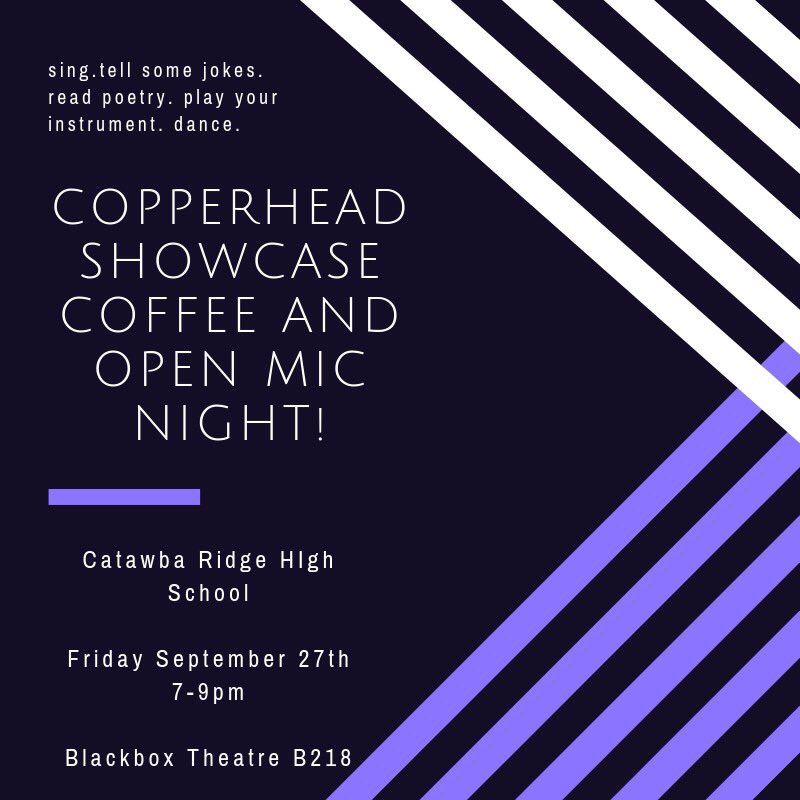 sssstuco's tweet photo. Come out next Friday! Meet at the Blackbox Theatre room B218 7-9 #OneCR 🐍 https://t.co/NHn4uW3mTA