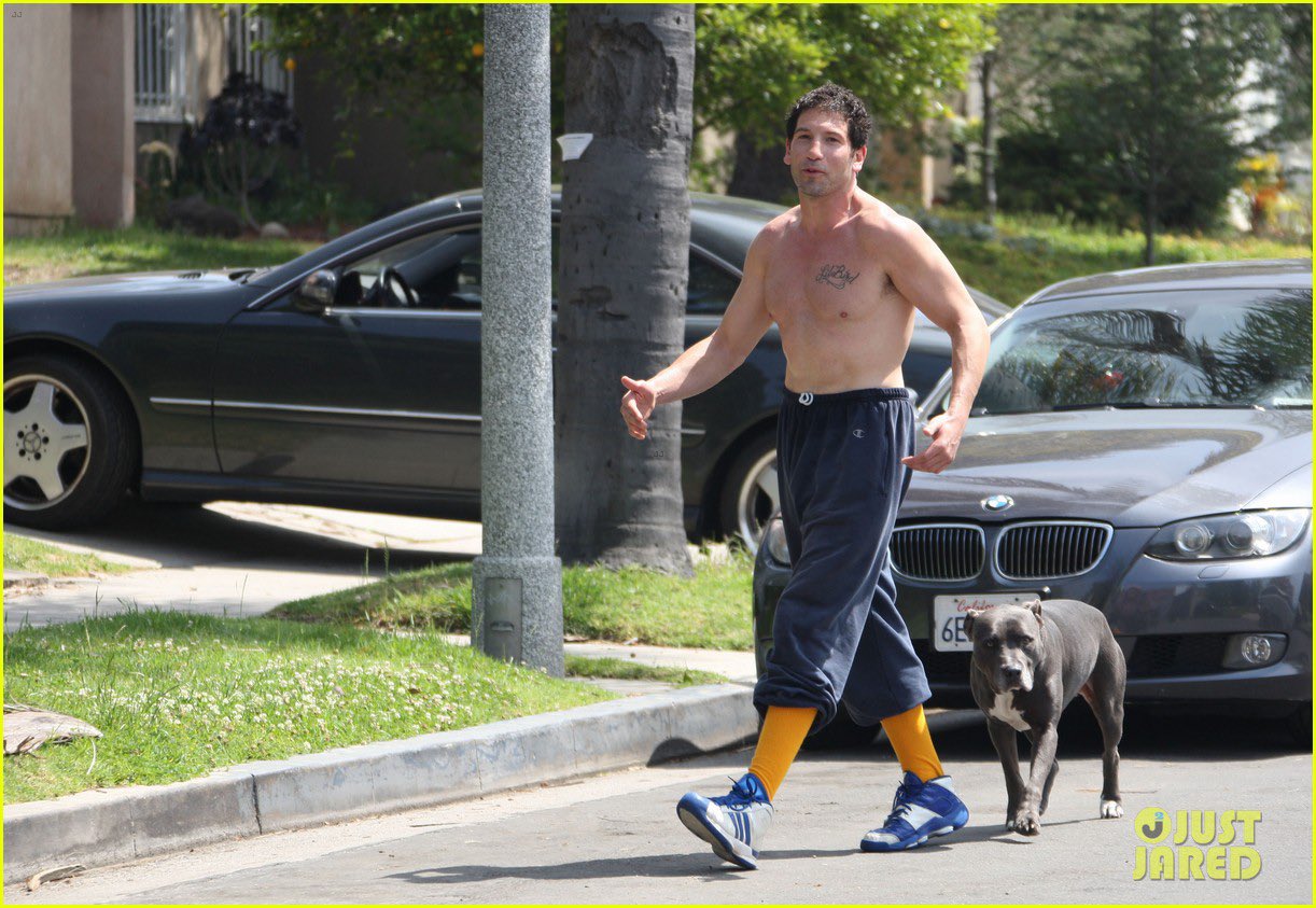 “It’s Jon Bernthal’s birthday today, time to pull your sweatpants up” .