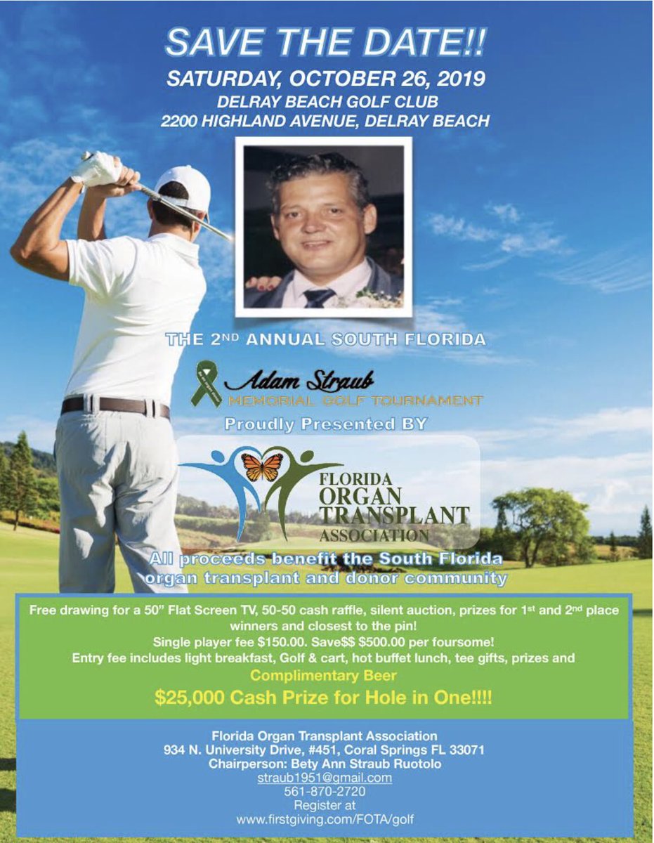 Come join us!!! Sponsor a hole!!! Great cause raising awareness for organ donation!! #organdonation #charity #Golf