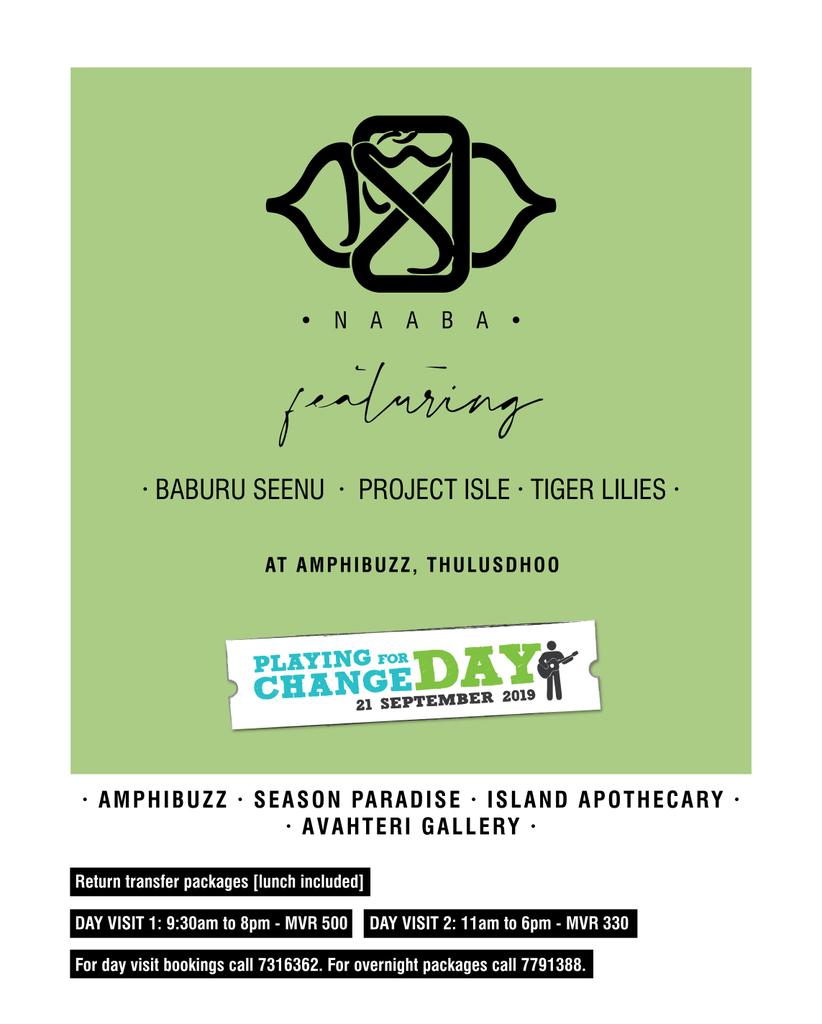seasonparadise_'s tweet photo. The @playing4change is dedicated to bringing free music education to children who need it the most. Help give the gift of music by donating &amp; participating in #PFCDay2019 
Watch Naaba Vibes LIVE @Stageit 
#Maldives #Thulusdhoo #fusionband #worldmusic #boduberu #drums #didgeridoo https://t.co/gfQHCRlbt1