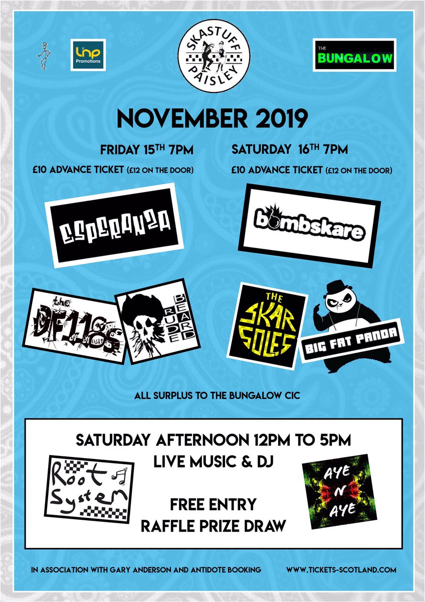 Here goes for SkaStuff. 
We think it’s fantastic. You?
Friday night &amp; all day Saturday 😎🎶👍

Friday link here: t-s.co/skas0
Saturday link here: t-s.co/skast

Thanks for your continued support :-)