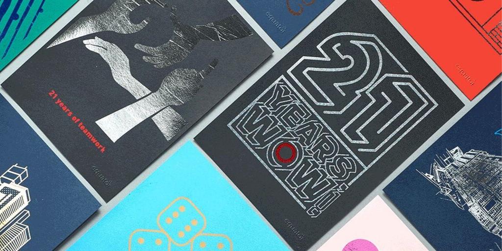 Equator_Design's tweet image. 2019 marks the 21st anniversary of Equator and to honour the occasion our Manchester creatives have created a collection of bespoke foil cards. Check out our latest blog post to see the results: bit.ly/2kUUXW8