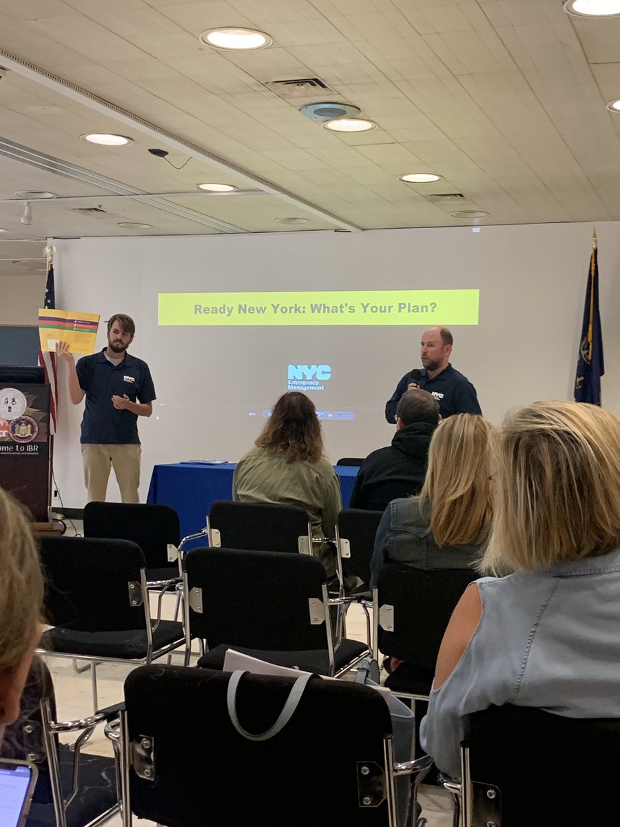 Thank you Sam &amp; Matthew for your insightful presentation at today’s #SIDDC meeting on the importance and process of #peoplewithdisabilities having an emergency plan in NYC in the event of a natural disaster. #nycemergencymanagement #readynewyork #whatsyourplan <a href="/NYCMayorsOffice/">NYC Mayor's Office</a>