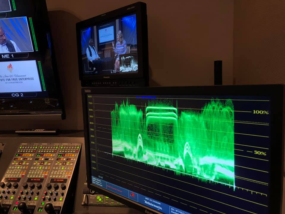 lutvonline's tweet photo. The work at LUTV never ends! We had the pleasure of hosting Walter Williams, before his talk in the Lindenwood Theater last week. He was amazing to work with. Here's some photos from our interview! https://t.co/qwKezbUMja