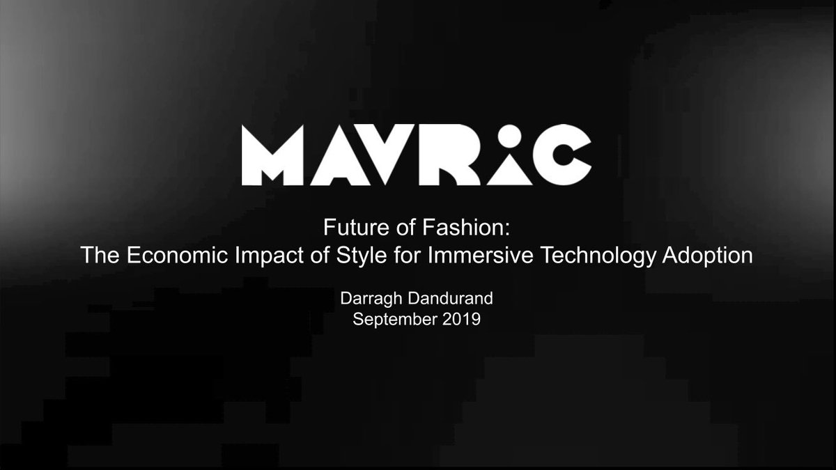 DarraghDandy's tweet photo. Big thank you to @UMDMAVRIC + @Ops_Cat for having me speak on Tuesday about my predictions for the #FutureOfFashion marketing in connection to the adoption of #xr #mr #wearables, especially #ar HMDs. The conference was great + I highly recommend it for next year! #womenintech https://t.co/kIEBiYQfyP
