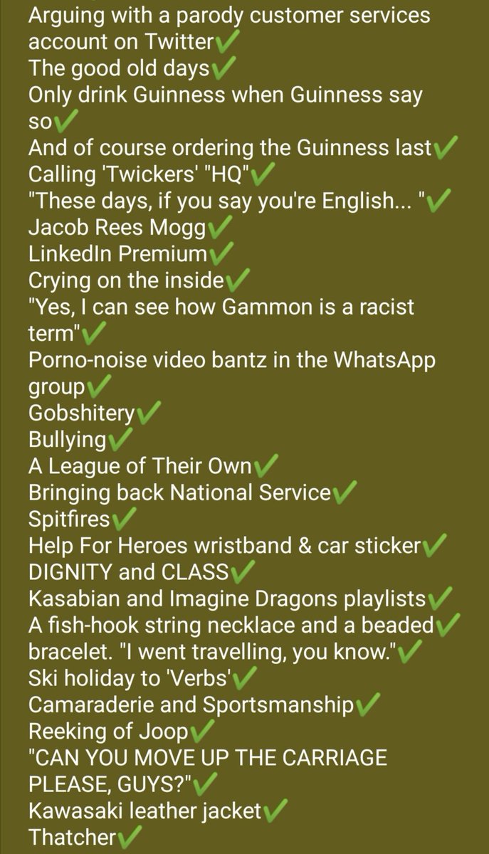 Danny_McMoomins's tweet photo. Well, the #RugbyWorldCup starts today, and your local pub will be full of obnoxious new patrons whose sole aim is to ruin your day. So if you can't beat 'em, join 'em! Blend in perfectly with my trusted #checklist https://t.co/EfsruGYmC0