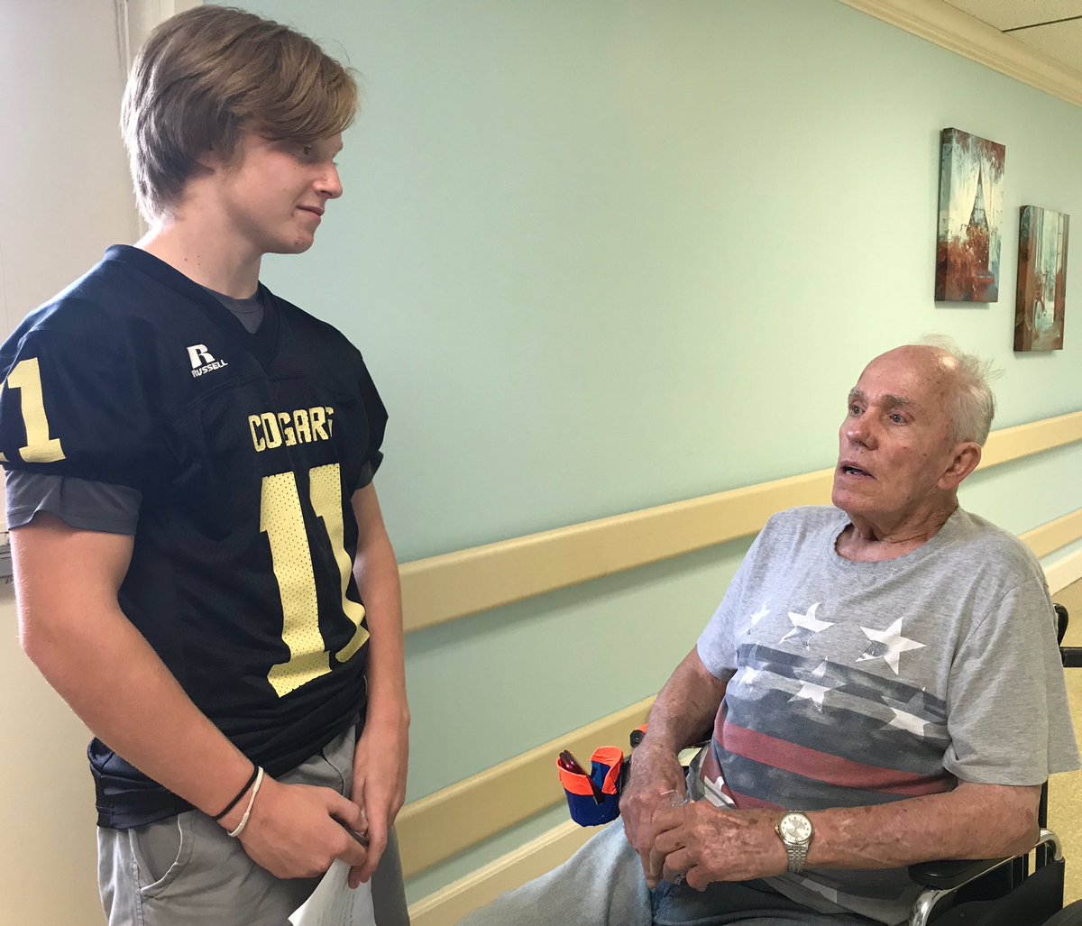 JAGkentucky's tweet photo. Simons Middle School JAG Kentucky students visited Pioneer Trace Nursing Home. They interviewed residents to begin a community service project. 
#SimonsMS #communityservice #jagkyproud https://t.co/96gETRU29a
