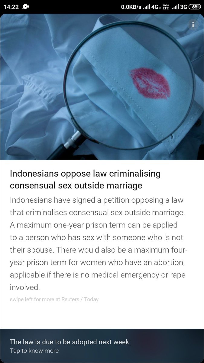 I wonder when India  will start lukin  with such  perspective....coz in India it's crime only if the person is Male ,but if it's Female it's her choice.