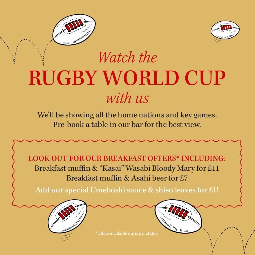 With the #rugbyworldcup2019 just around the corner, we'll be showing all the home nations &amp; key games. We'll even have some tasty offers waiting for you