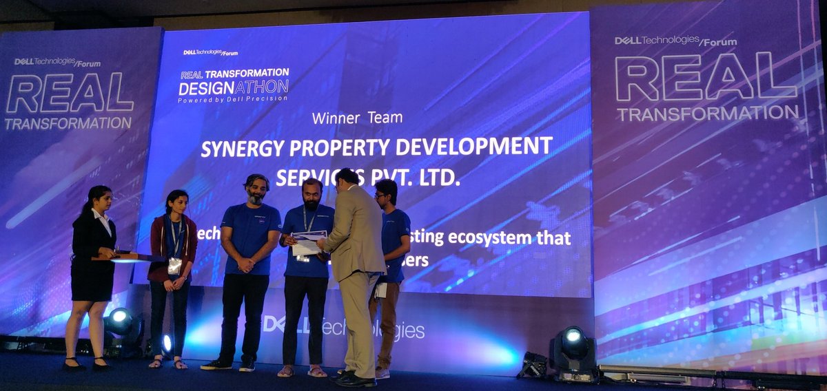 RakeshRGoel's tweet photo. Winners of Dell Designation 2019 at #DellTechForum #India_RealTransformation https://t.co/kenFECDkor