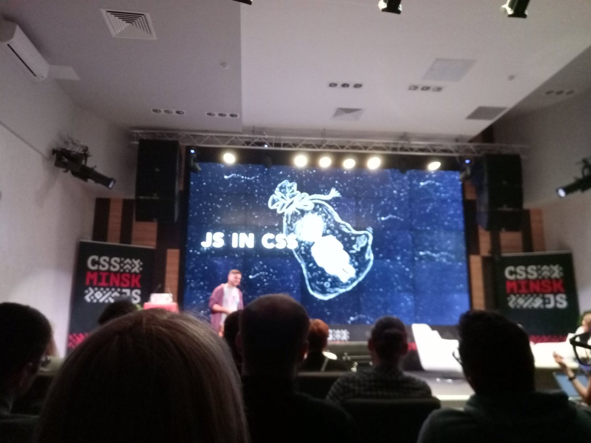AngularBelarus's tweet photo. Some dark magic here:
Vitaly Bobrov @bobrov1989 said about css crasy ideas at @CSS_Minsk_JS
#CSSMinskJS
#CSSday
#AngularBelarus https://t.co/mP9RPLpvfU