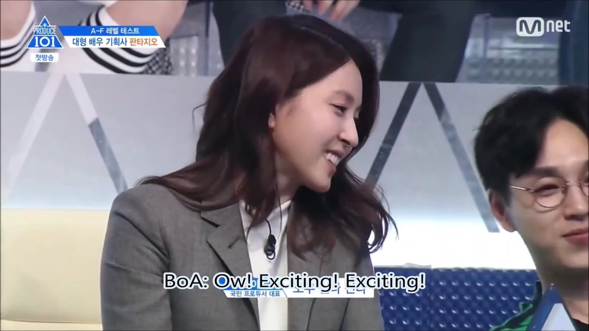 ●BoA (after watching ong's performance)