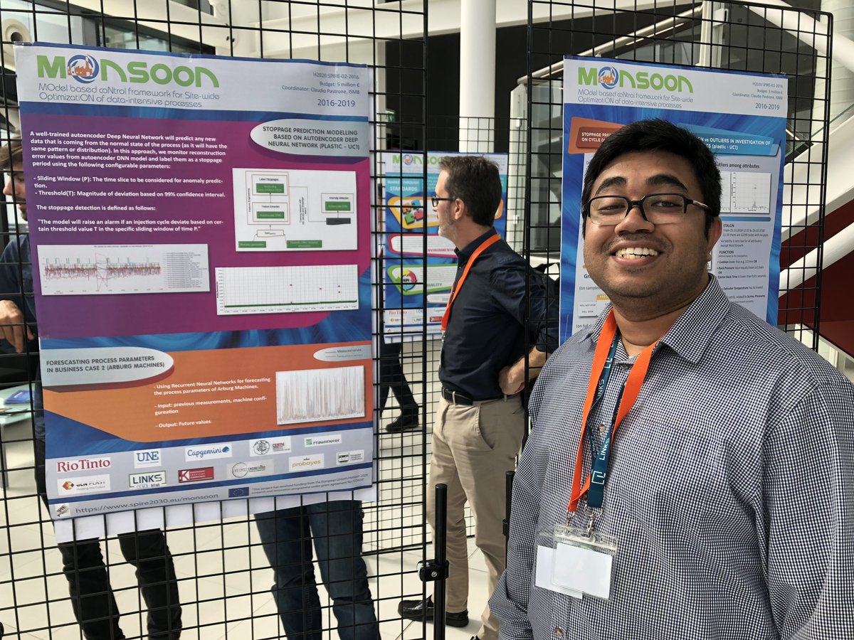 Poster session is starting at #DigOp2019! <a href="/rifat_rashid/">rifat rashid</a> from <a href="/LinksFoundation/">Fondazione LINKS</a> is presenting his work for #MONSOON project.

<a href="/SPIRE_EU/">SPIRE_EU</a> <a href="/SPIRE_EU/">SPIRE_EU</a> <a href="/claudiopastrone/">Claudio Pastrone</a> <a href="/ros_aria/">Rosaria Rossini</a> 
#industry #innovation #research #EUProject #H2020 #Horizon2020 #RIA