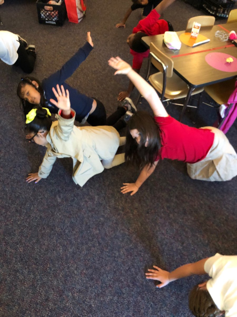 Breathe and Stretch. Great way to start the day!! #warrenwill #hawknation ⁦<a href="/HawthorneHawks_/">Hawthorne Elementary</a>⁩