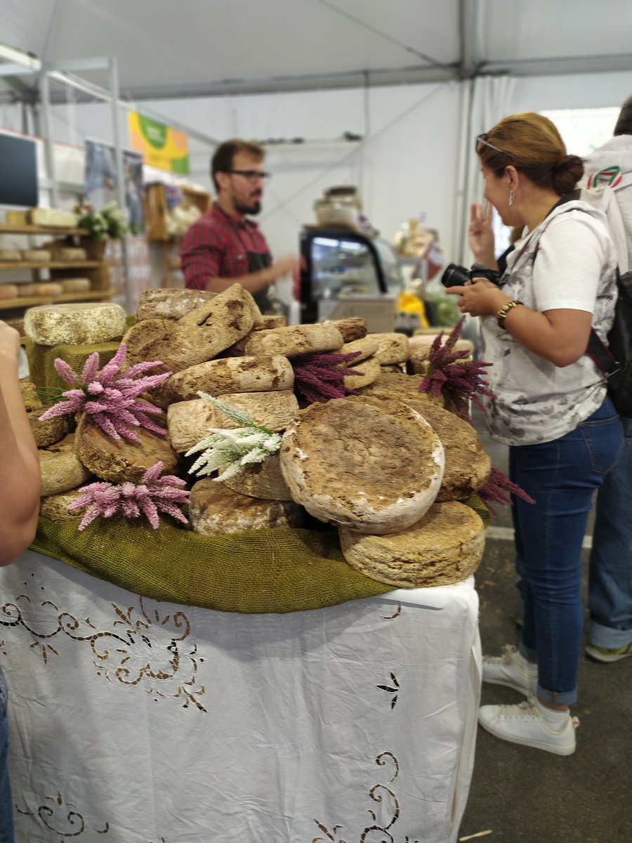 QuesoLaPasiega's tweet photo. Primera mañana en #Bra en el #Cheese2019 Descubriendo cada uno de sus rincones y la espectacular la variedad de quesos Os iremos contando. #cheesebra https://t.co/UfTNkGq6rv
