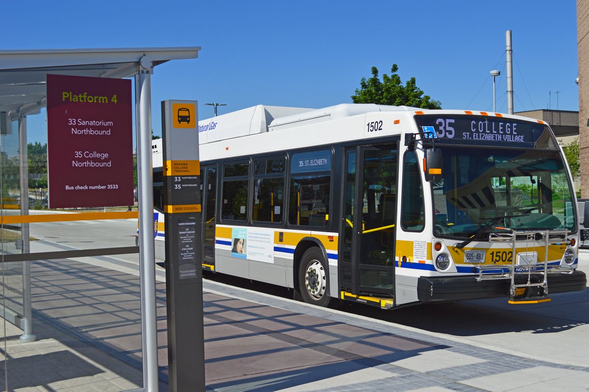 hsr's tweet photo. Did you know that students and staff can take routes #HSR20 A Line, #HSR21 Upper Kenilworth, #HSR33 Sanatorium and #HSR35 College to and from the @MohawkCollege Fennell Campus. https://t.co/SGLYBgFTE8