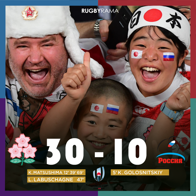 RugbyramaFR's tweet photo. Le Japon démarre parfaitement sa Coupe du monde !
#RWC2019 #JAPRUS
Le film du match > https://t.co/qRBn3q4wZn https://t.co/d0pdQiffsP