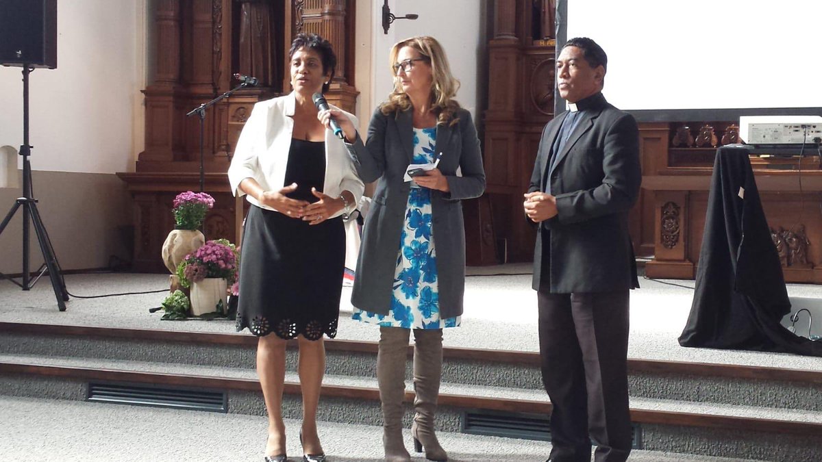 Cordaid's tweet image. Pastor Ivan Perez en Marugia Janga van @caritascw vertellen hoe zij #vluchtelingen uit # Venezuela helpen op #Curaçao en #Bonaire @Cordaid, @vastenactie en @BisdomDenBosch #sharejourney