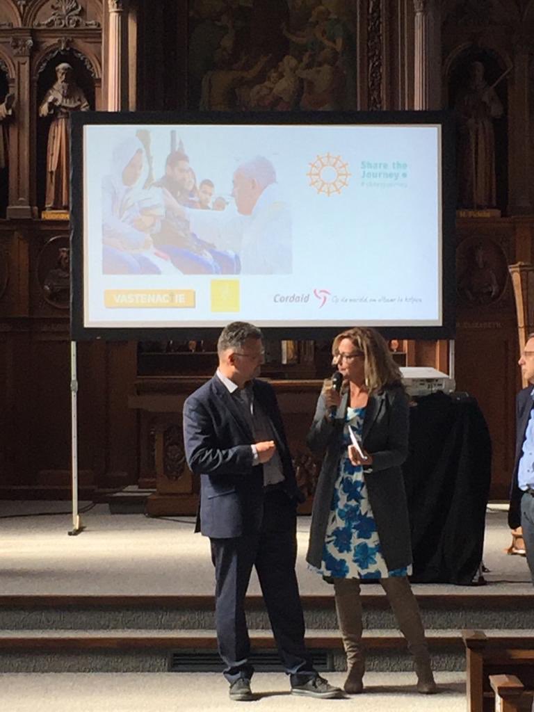 Cordaid's tweet image. Pastor Ivan Perez en Marugia Janga van @caritascw vertellen hoe zij #vluchtelingen uit # Venezuela helpen op #Curaçao en #Bonaire @Cordaid, @vastenactie en @BisdomDenBosch #sharejourney