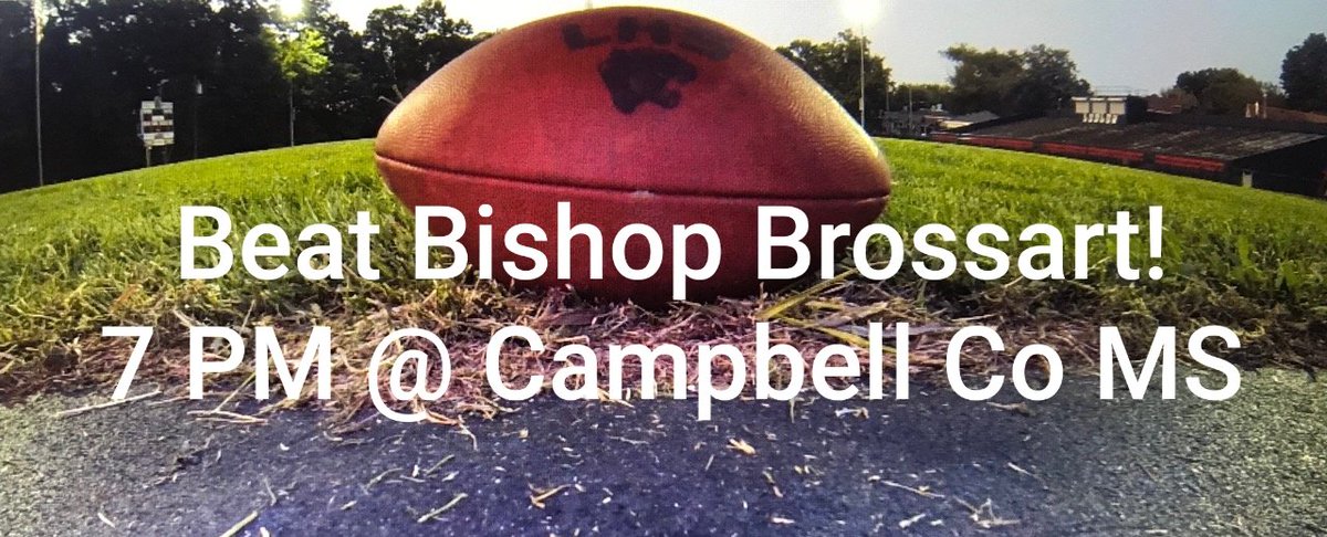 LHS_PanthersFB's tweet photo. Big game tonight as we start Conference play with Bishop Brossart! We will be at Campbell Co Middle School's football field, Kickoff is at 7 pm. #panthers19 #seeyouatthepanther #3peat? https://t.co/5jneAosmMB