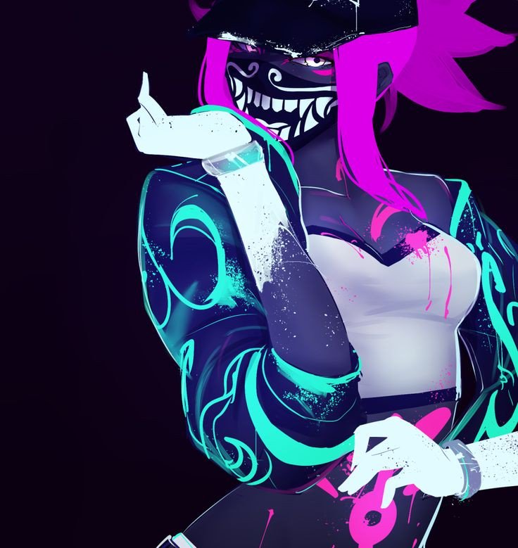 "What can I say but I'm a goddess with a blade and you should be very careful for you'll get hurt or worse~"