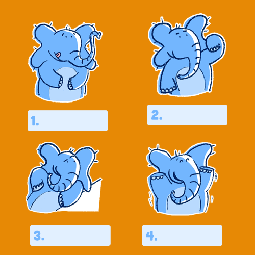 SindyElefante's tweet photo. #Concurso #StickersGratis #whatsapp
Instrucciones:
1. Seguirme en redes.
2. Compartir este concurso.
3. Adivinar qué hace cada elefante (imagen de los 4 elefantes).
4. Comentar las respuestas con @sindyelefante.
5. Los que compartan les envío los stickers por whatsapp. https://t.co/T6hpBaObV4