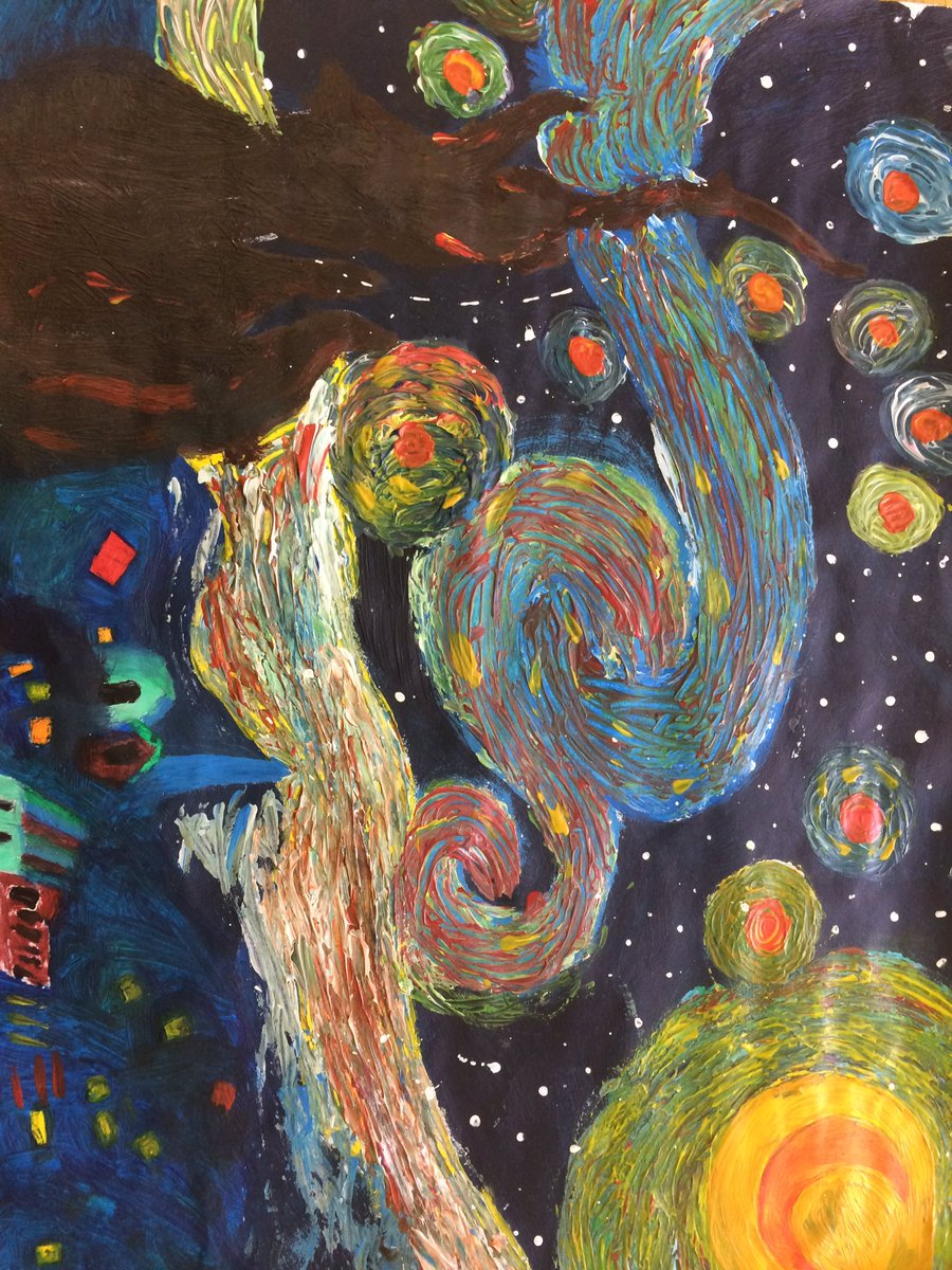 Wow! Reanna’s version of Van Gogh’s Stary Night is simply fantastic ⭐️ it shows precision &amp; creativity. We love her focus on textures &amp; visible brush strokes #art #talent @HeadTBAP #LoveTBAP